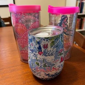 Three Lilly Pulitzer GWP cups